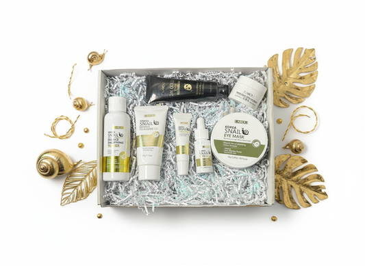GlowBox Snail Supreme 5-1 Skincare Set with Eye & Face Masks (COMPLETE KIT)